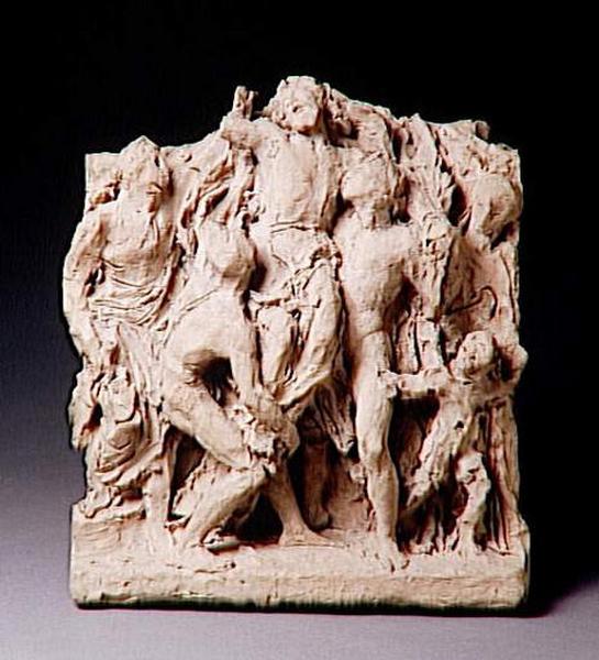 Descent from the Cross (study), vintage artwork by Jean-Baptiste Carpeaux, 12x8" (A4) Poster