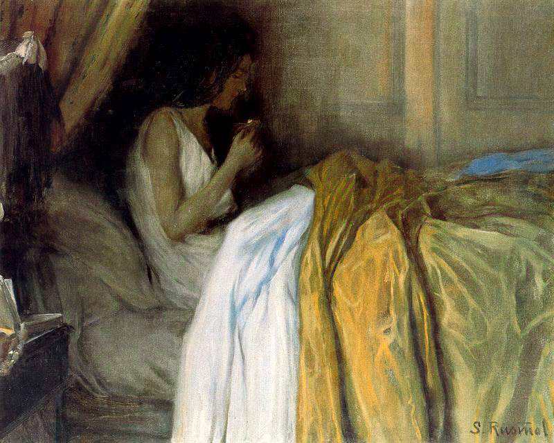 Before the Morphine by Santiago Rusinol Prats,A3(16x12")Poster