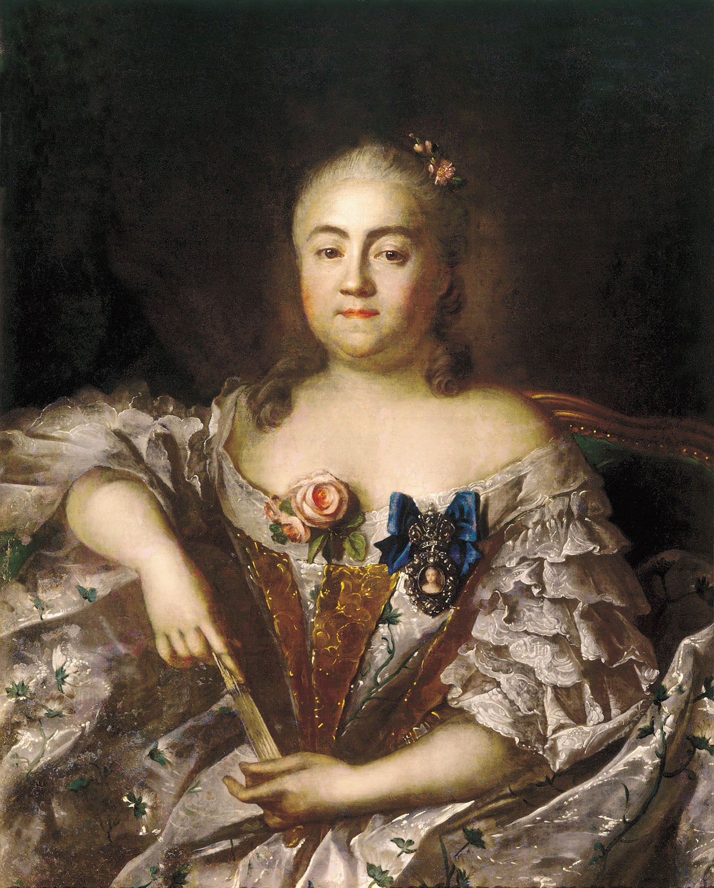 Countess Varvara Alekseyevna Sheremetyevo, vintage artwork by Ivan Argunov, 12x8" (A4) Poster