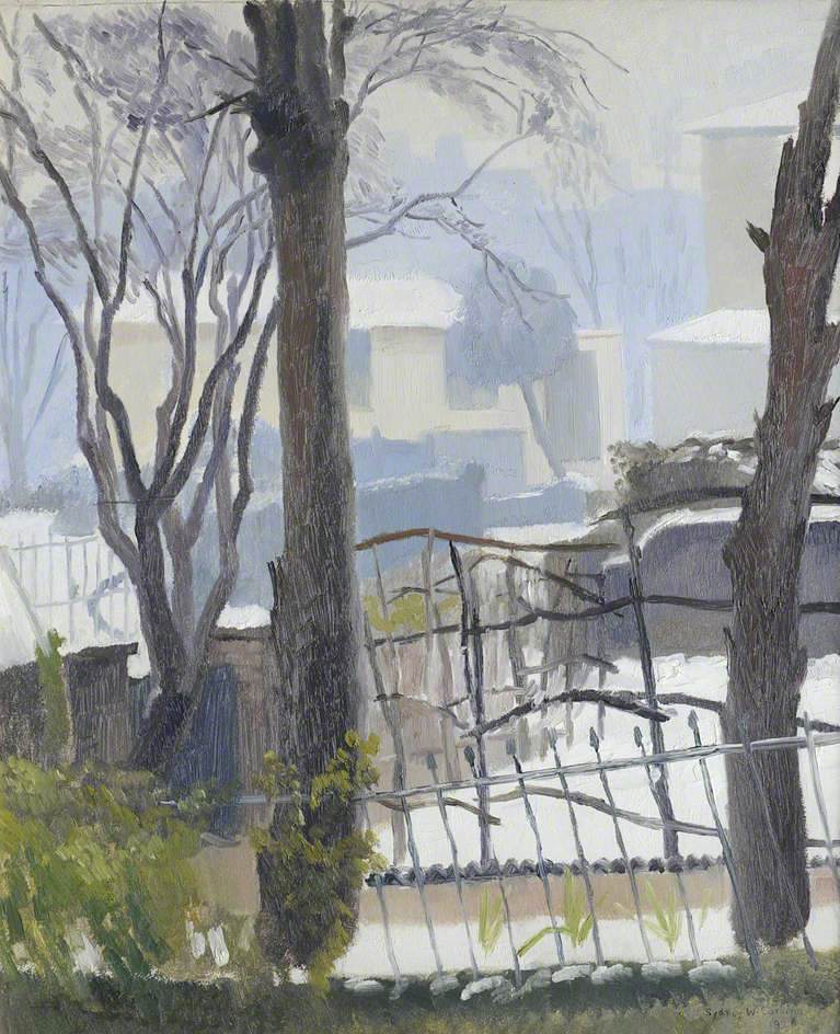 Snow in Hampstead, vintage artwork by Sydney William Carline, 12x8" (A4) Poster