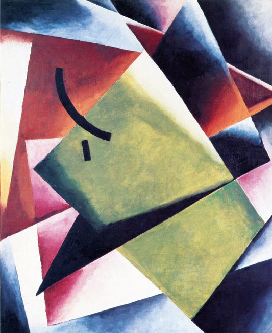 Painterly Architectonic, vintage artwork by Liubov Popova, 12x8" (A4) Poster