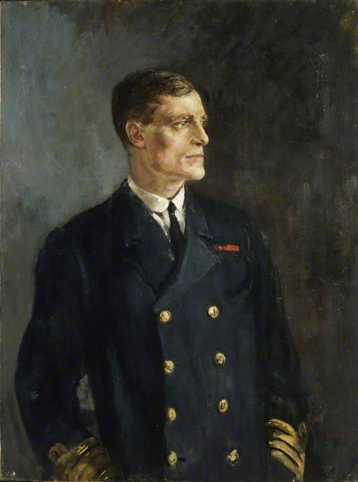 Captain Martin Eric Nasmith, vintage artwork by Ambrose McEvoy, 12x8" (A4) Poster
