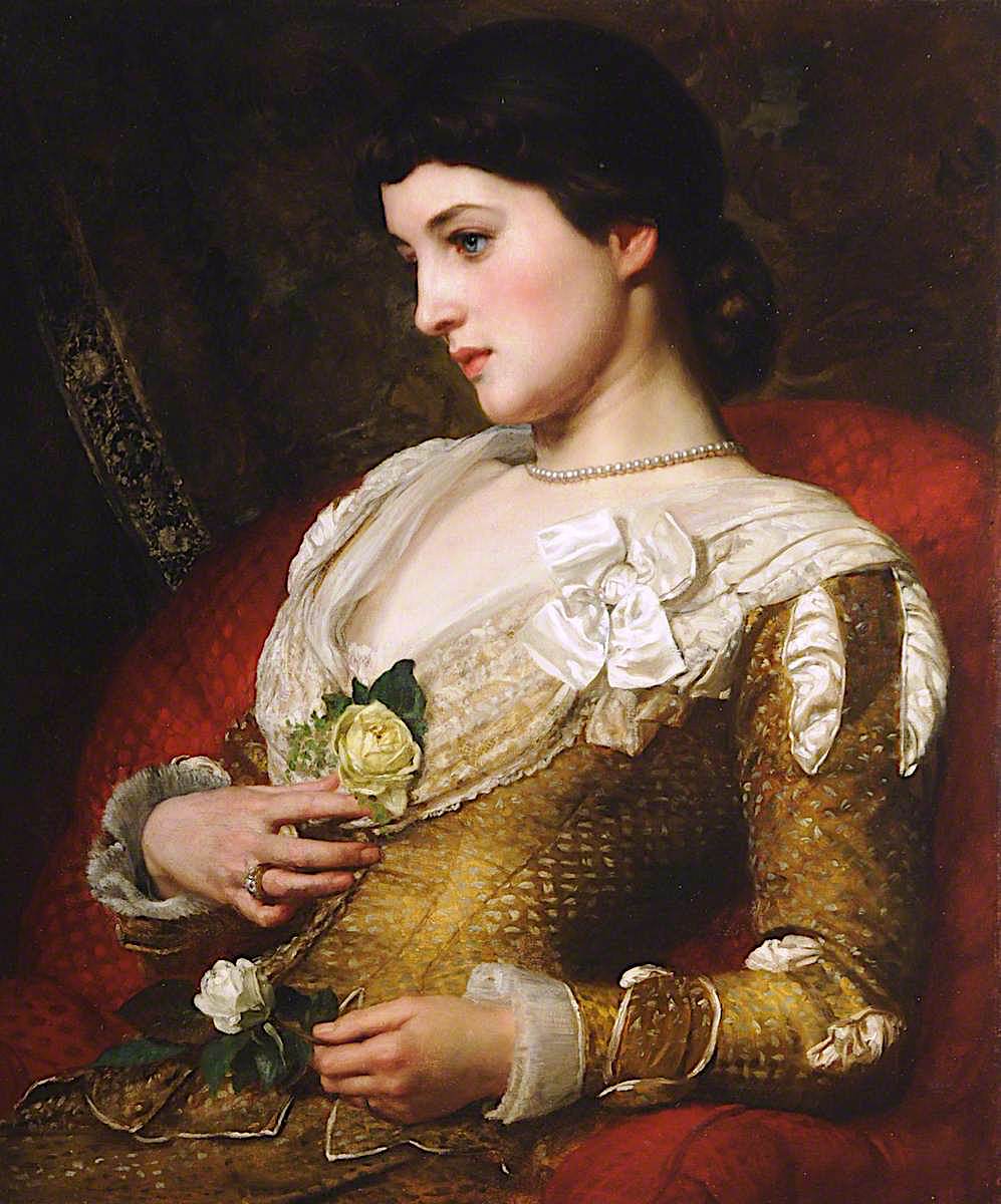 Mrs. Langtry, vintage artwork by Sir Edward John Poynter, 12x8" (A4) Poster