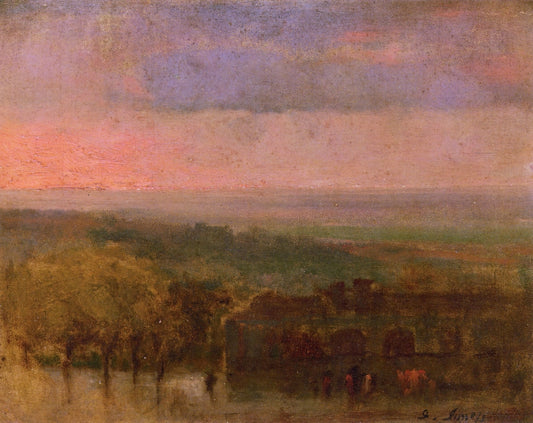 The Far Horizon, vintage artwork by George Inness, 12x8" (A4) Poster