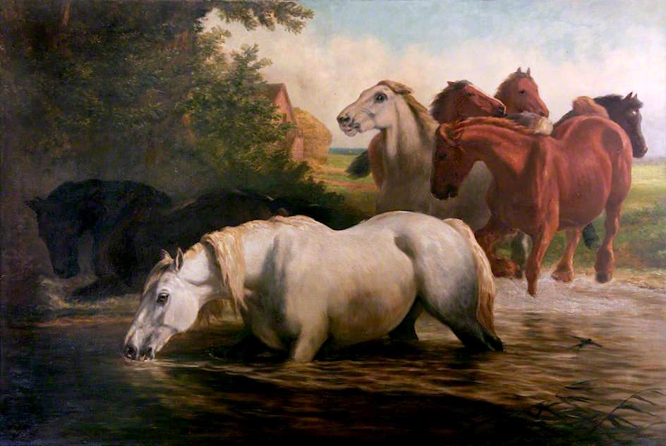 Snailspit Farm, Cley Road, Swaffham, Norfolk, vintage artwork by Samuel John Carter, 12x8" (A4) Poster