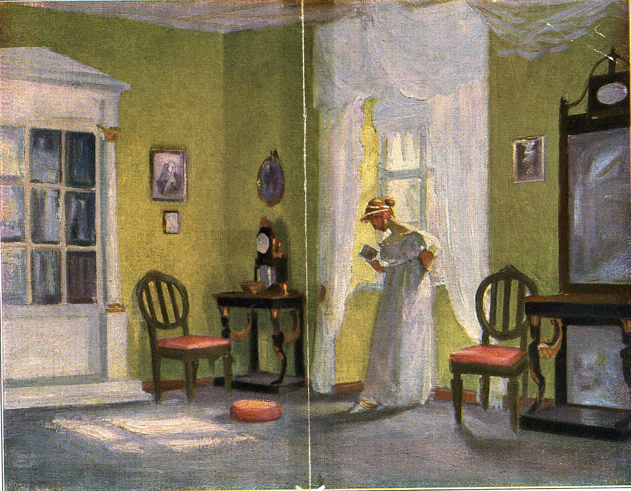 Empire room, vintage artwork by Paul Hoecker, 12x8" (A4) Poster