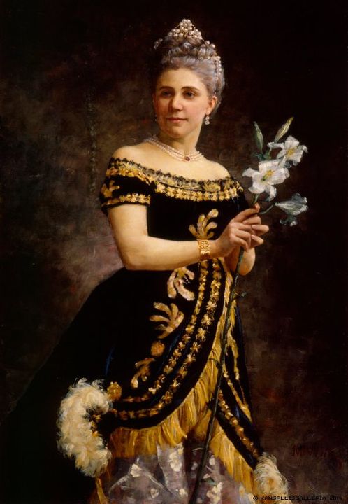 Portrait of Ida Basilier-Magelsen by Maria Wiik,A3(16x12")Poster