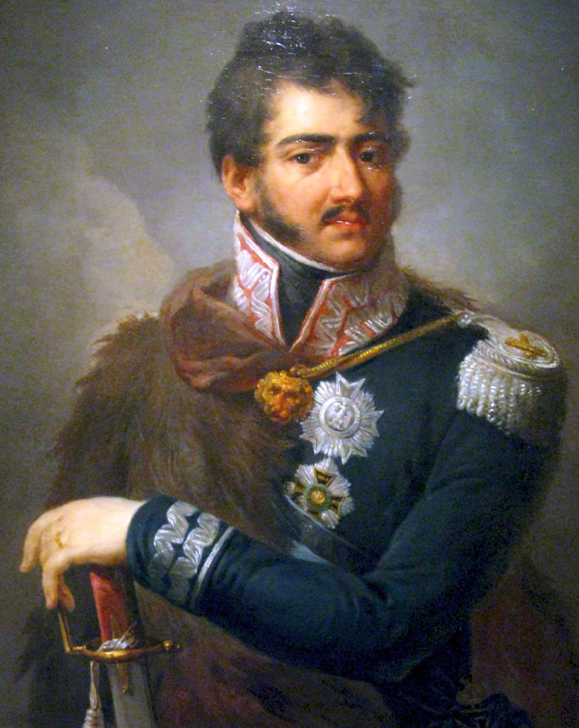 Portrait of Prince Józef Poniatowski, vintage artwork by Josef Grassi, 12x8" (A4) Poster