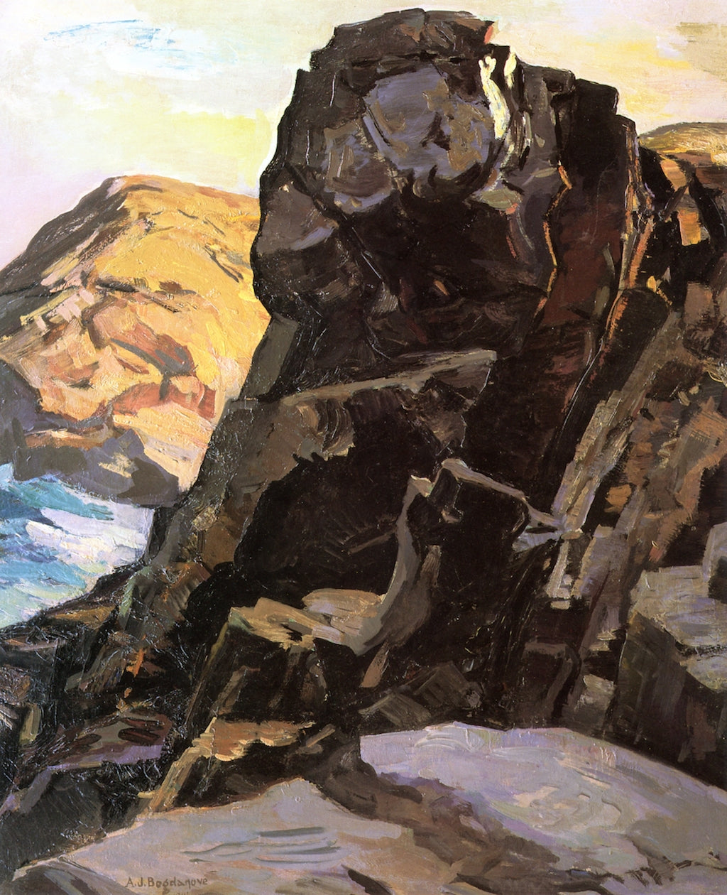 Locomotive Rock by Abraham J. Bogdanove,16x12(A3) Poster