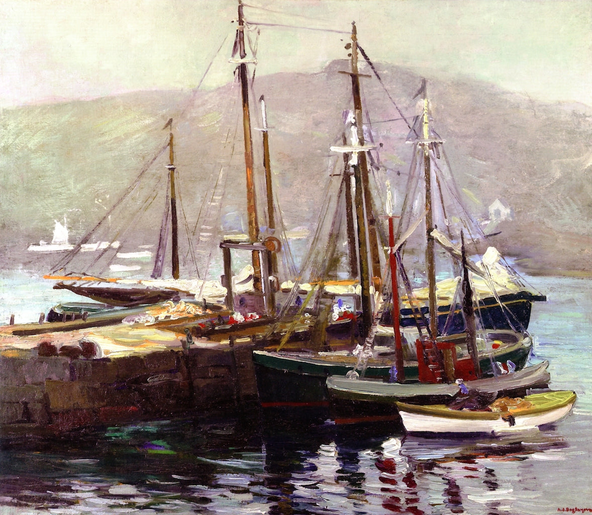 Last Days of the Wind, vintage artwork by Abraham J. Bogdanove, 12x8" (A4) Poster
