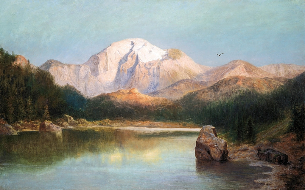 View of the Tatras, vintage artwork by Károly Telepy, 12x8" (A4) Poster