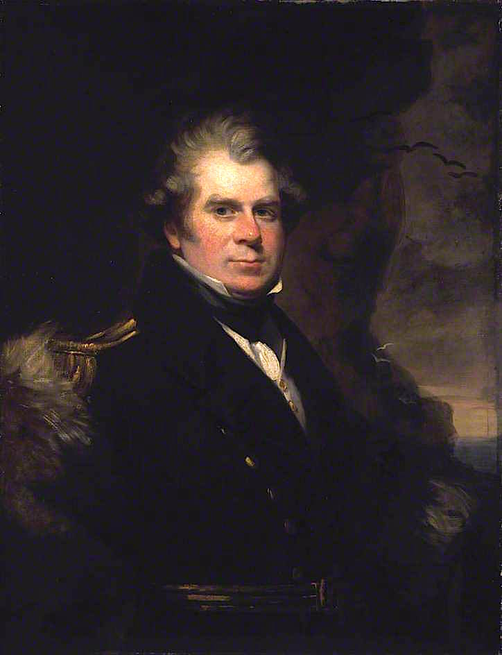 Admiral Sir John Ross, Arctic Explorer, vintage artwork by Benjamin Rawlinson Faulkner, 12x8" (A4) Poster
