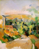 A Bend in the Road, vintage artwork by Paul Cezanne, 12x8" (A4) Poster