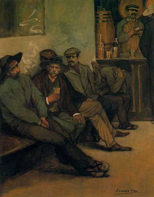 The Tavern by Adolfo Lozano Sidro,16x12(A3) Poster