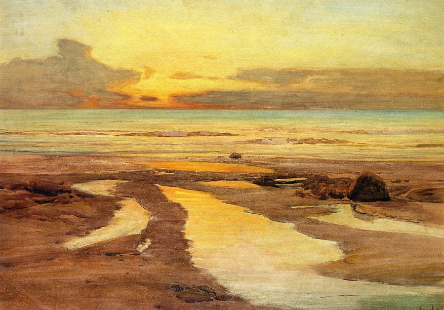 Looking West, St. Ives by Frederick Judd Waugh,A3(16x12")Poster
