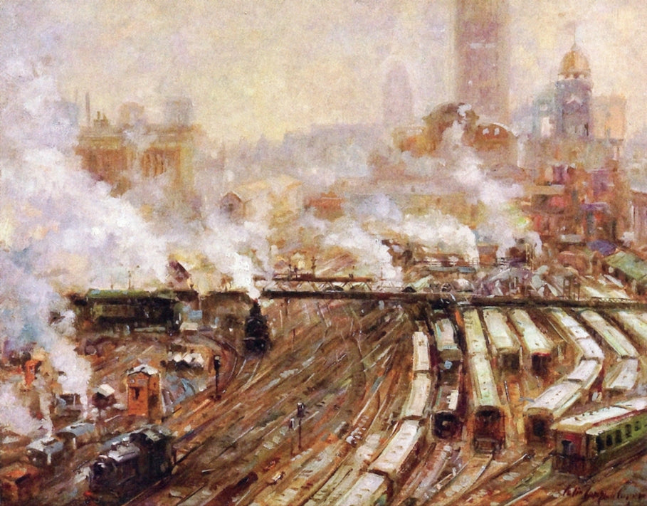 Grand Central Station by Colin Campbell Cooper,A3(16x12")Poster
