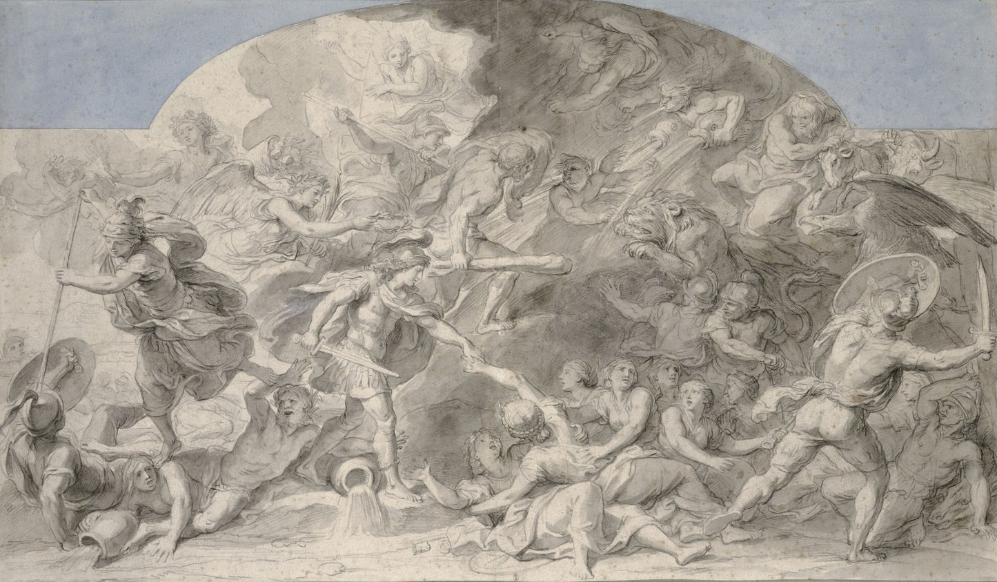 The Free County Conquered for the Second Time in 1674, vintage artwork by Charles Le Brun, 12x8" (A4) Poster