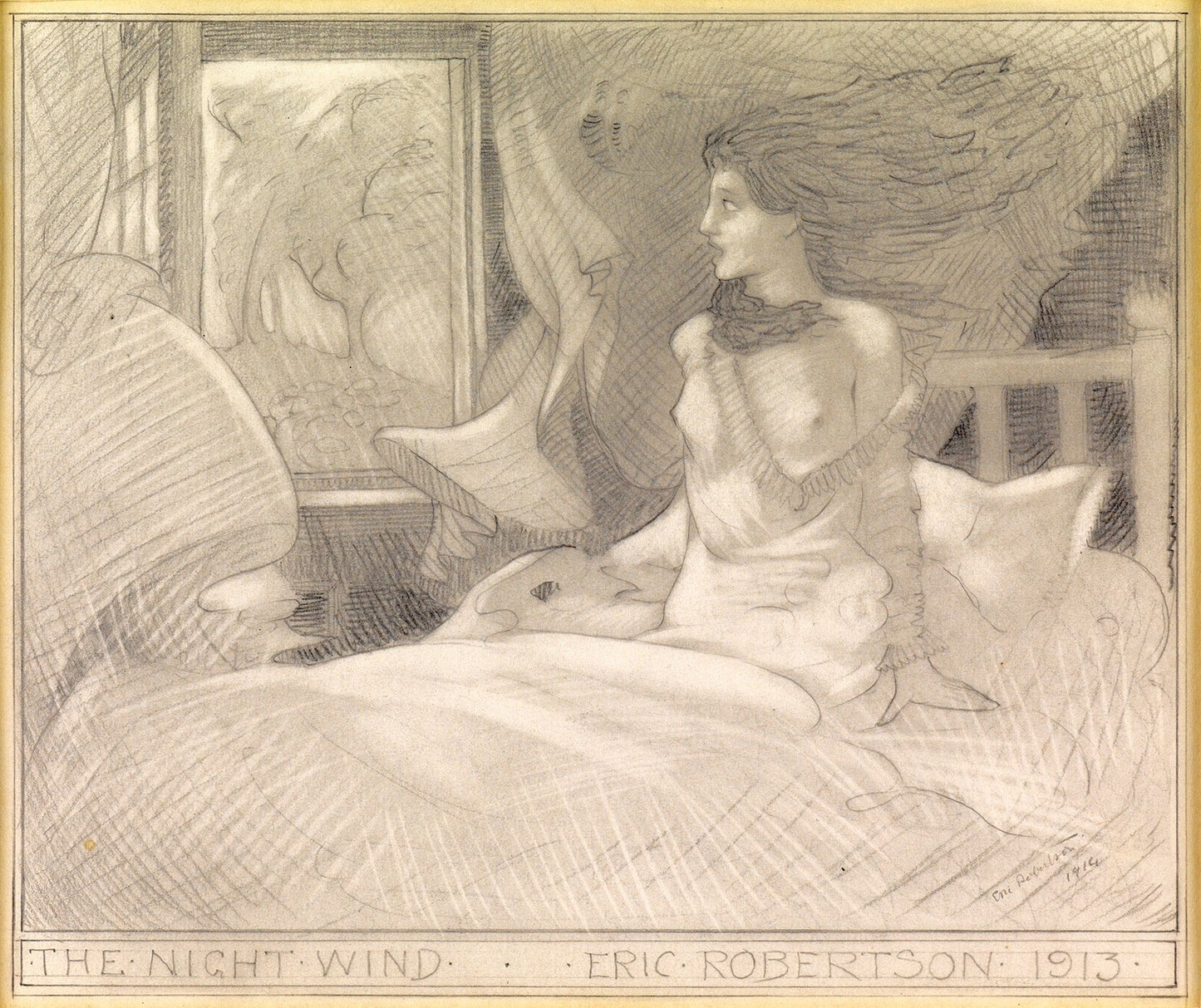 The Night Wind by Eric Harald Macbeth Robertson,16x12(A3) Poster