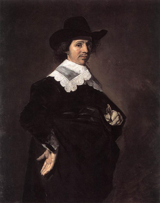 Paulus Verschuur, vintage artwork by Frans Hals, 12x8" (A4) Poster