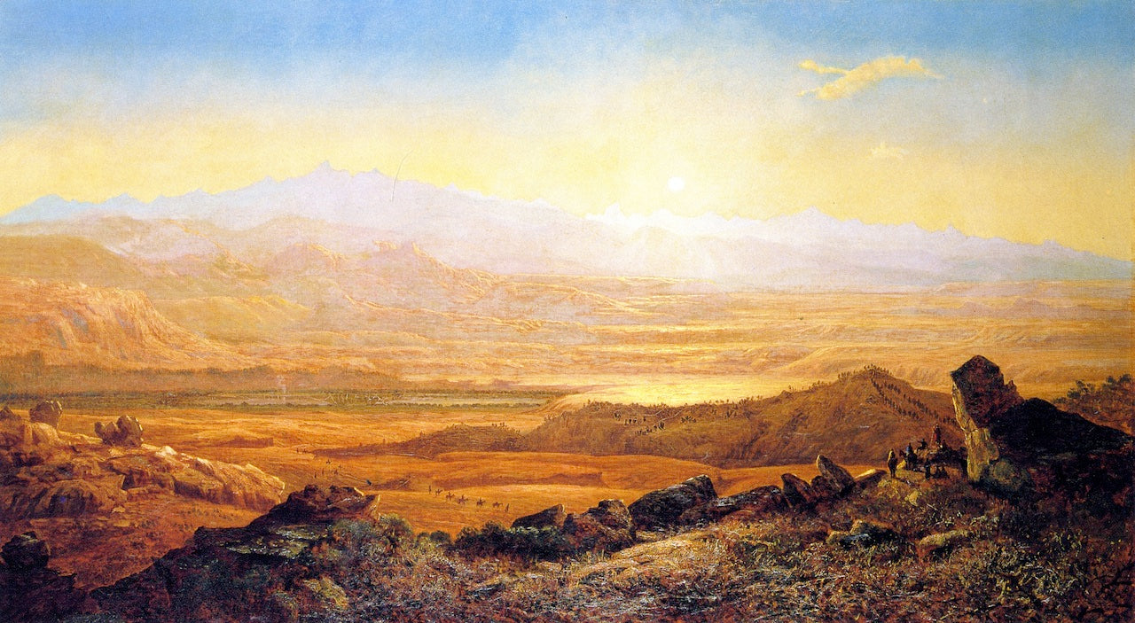 South Pass, Wind River Mountains, Wyoming, vintage artwork by Francis Seth Frost, 12x8" (A4) Poster