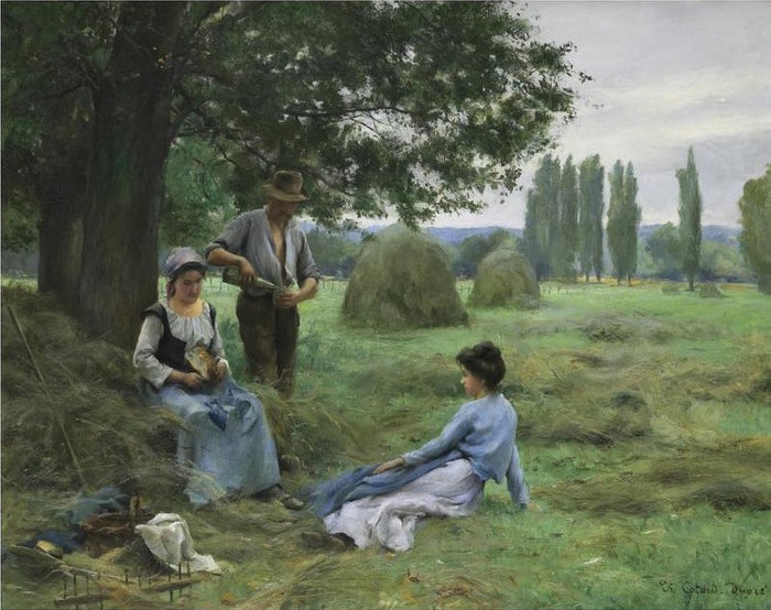 Reapers Resting by Thérèse Marthe Françoise Cotard-Dupre,16x12(A3) Poster