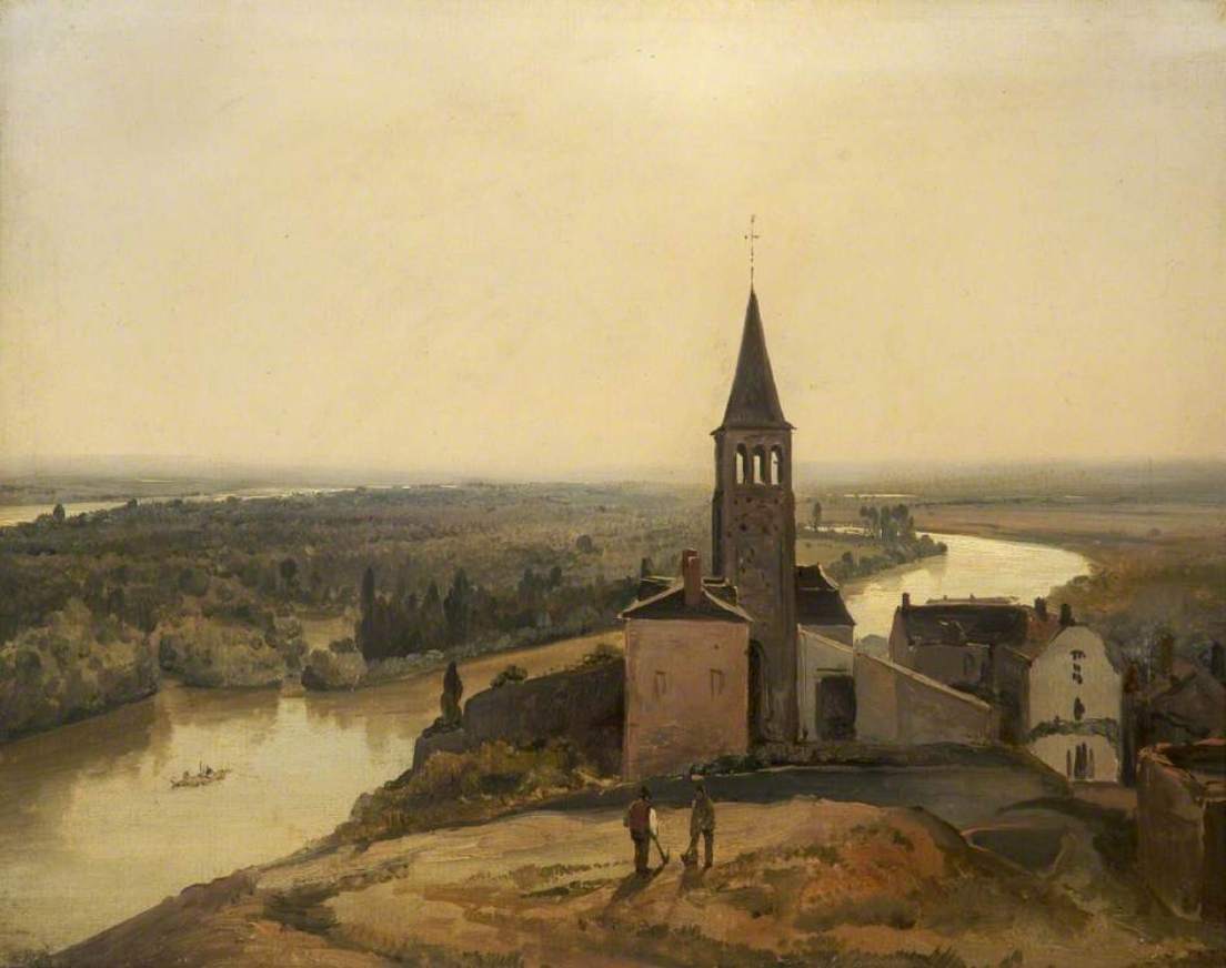 Near Rouen, vintage artwork by Richard Parkes Bonington, A3 (16x12") Poster Print