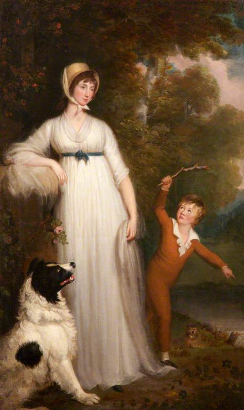 Maria Palmer Acland, vintage artwork by Samuel Woodforde, 12x8" (A4) Poster