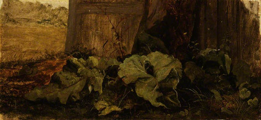 Dock Leaves, vintage artwork by John Crome, 12x8" (A4) Poster