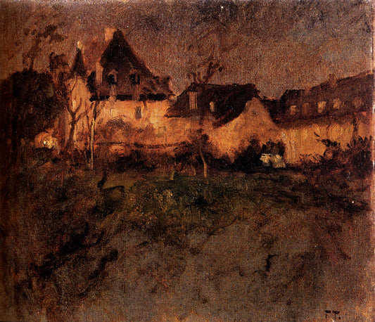 Beaulieu, vintage artwork by Fritz Thaulow, 12x8" (A4) Poster