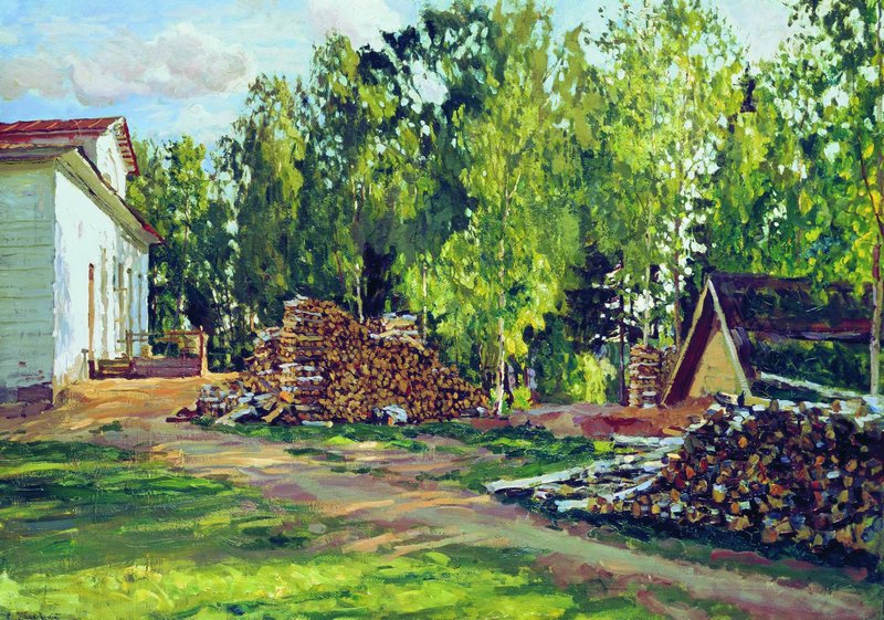 The Courtyard by Stanislav Zhukovsky,16x12(A3) Poster