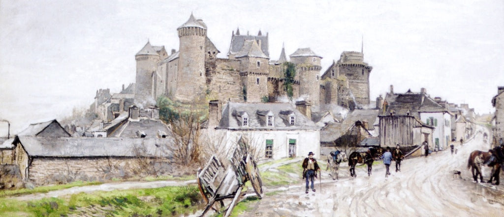 The Chateau, vintage artwork by Ludovic Piette, 12x8" (A4) Poster