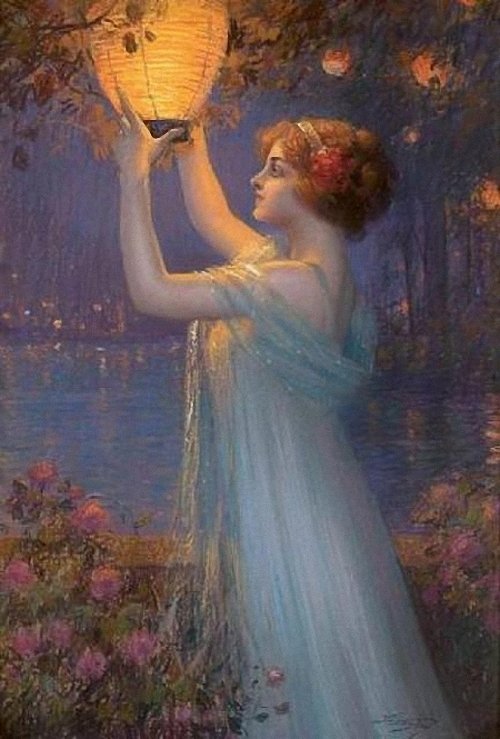 Japanese Lantern by Delphin Enjolras,A3(16x12")Poster