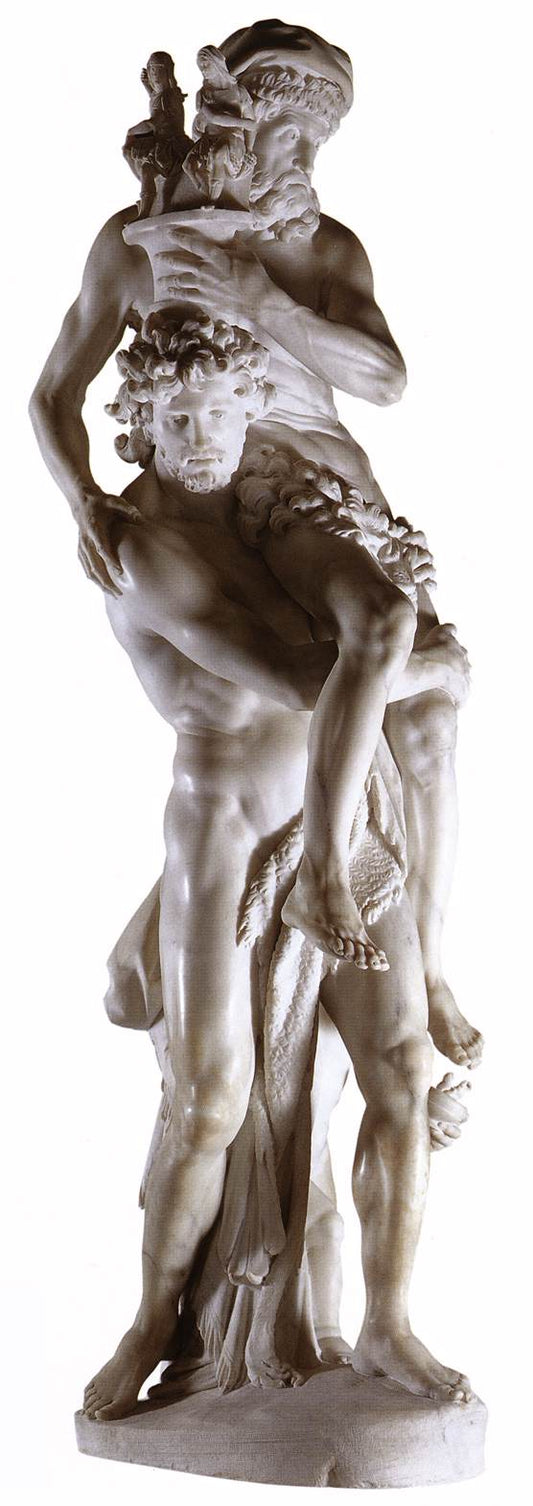 Aeneas, Anchises and Ascanius, vintage artwork by Gian Lorenzo Bernini, 12x8" (A4) Poster