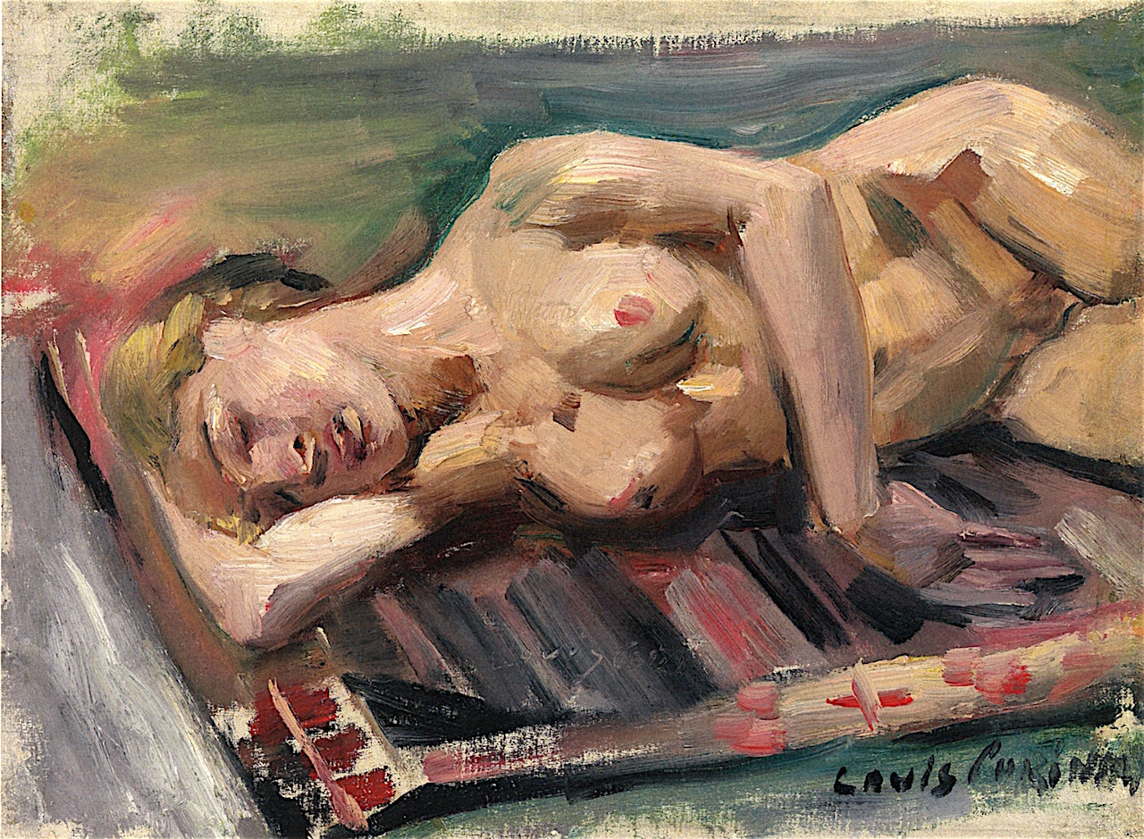Female Half-Nude by Lovis Corinth,A3(16x12")Poster