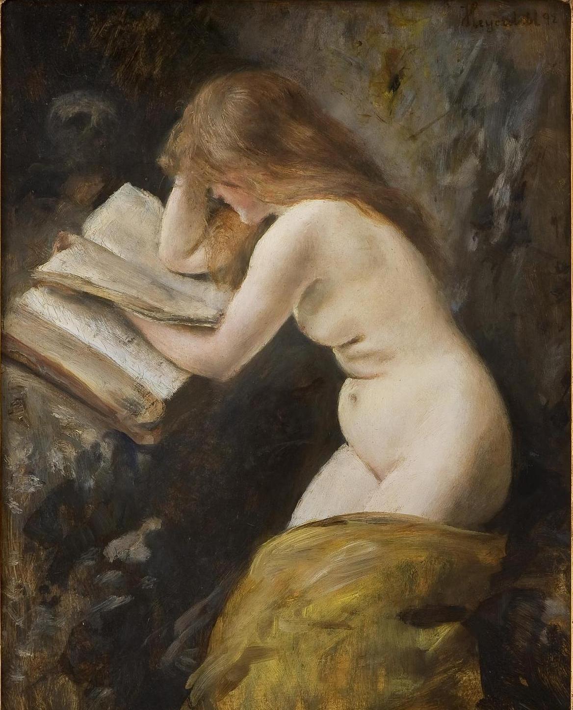 The Penitent Mary Magdalene, vintage artwork by Hans Heyerdahl, 12x8" (A4) Poster