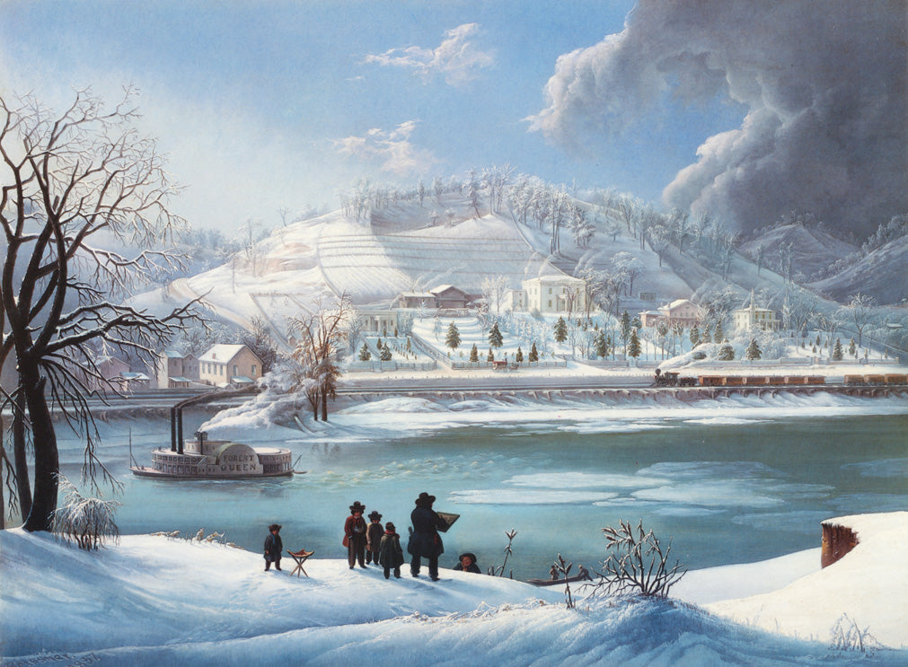 The 'Forest Queen' in Winter, vintage artwork by Martin Andreas Reisner, A3 (16x12") Poster Print