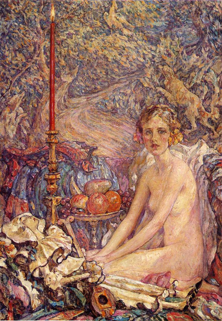 Spirit of the Garden by Robert Lewis Reid,A3(16x12")Poster