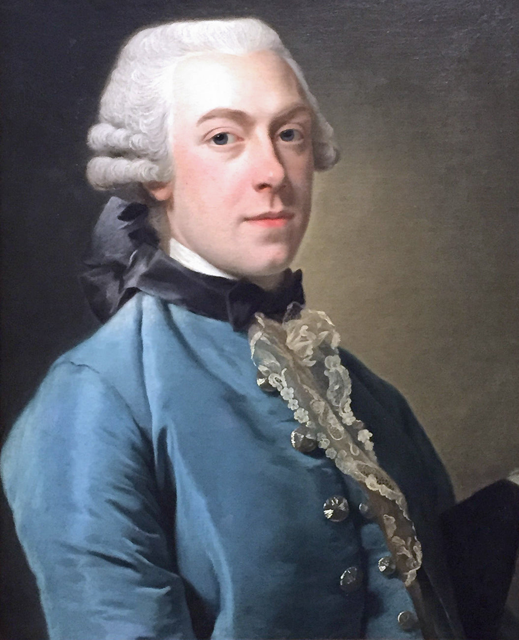 Portrait of François Fagel, vintage artwork by Alexander Roslin, 12x8" (A4) Poster