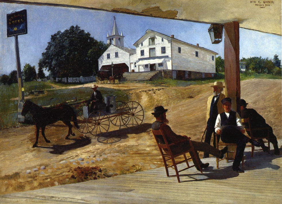 Ella's Hotel, Richfield Center by Otto Henry Bacher,A3(16x12")Poster