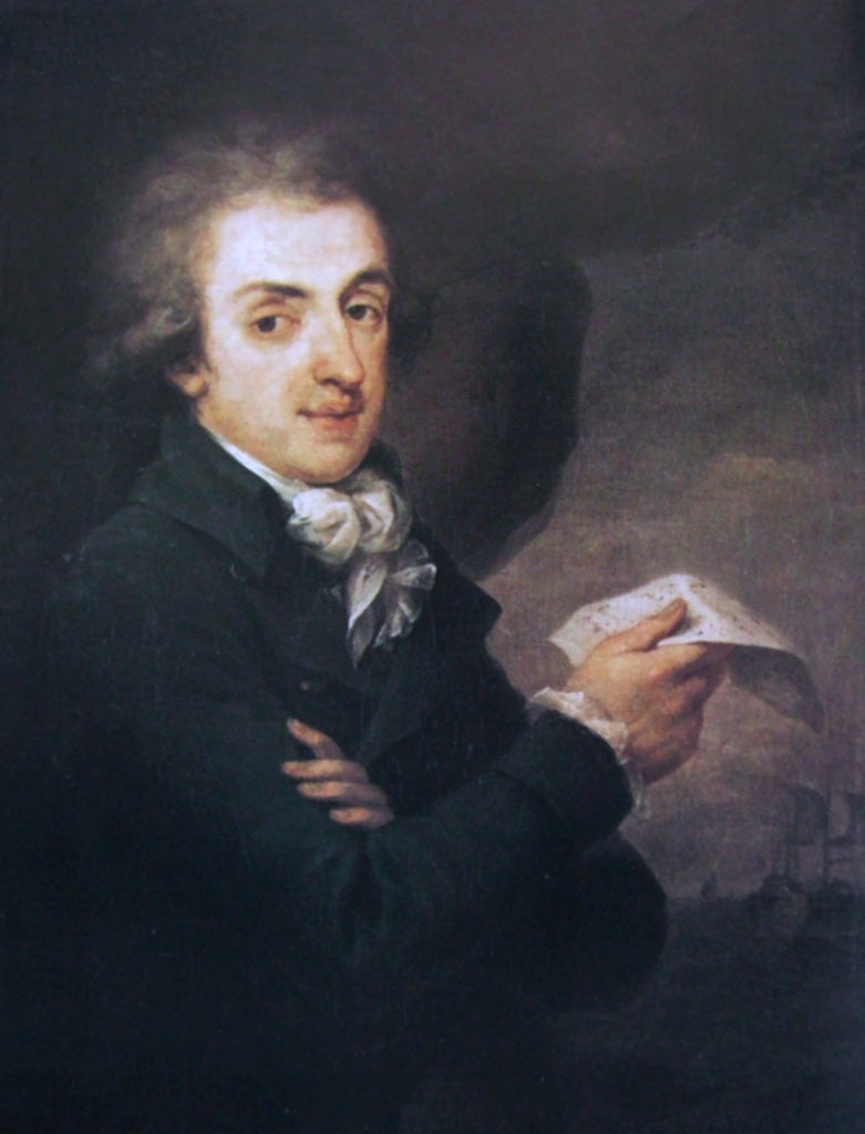 Antoni Protazy Potocki, vintage artwork by Josef Grassi, 12x8" (A4) Poster
