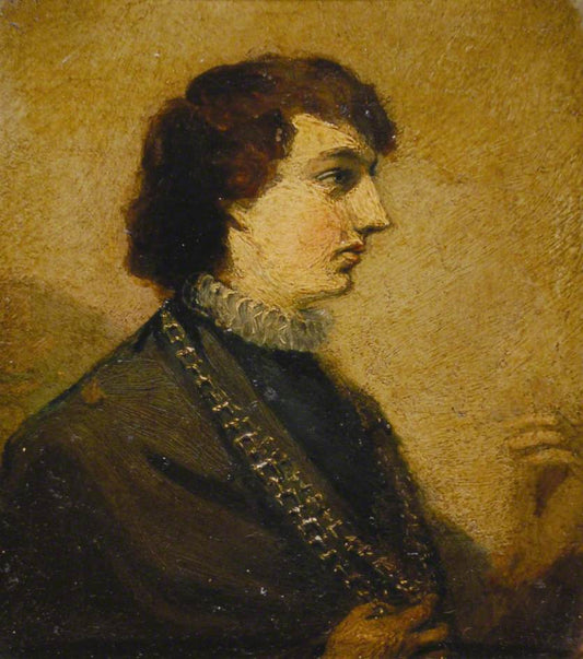 A Genoese Gentleman (after Anthony van Dyck), vintage artwork by Joseph Severn, A3 (16x12") Poster Print