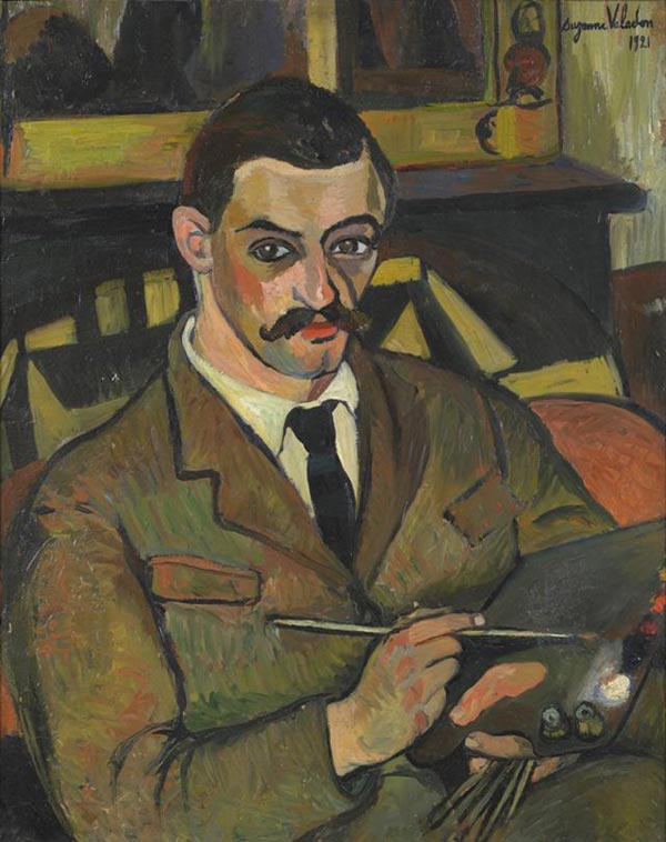Portrait of Maurice Utrillo, vintage artwork by Suzanne Valadon, 12x8" (A4) Poster