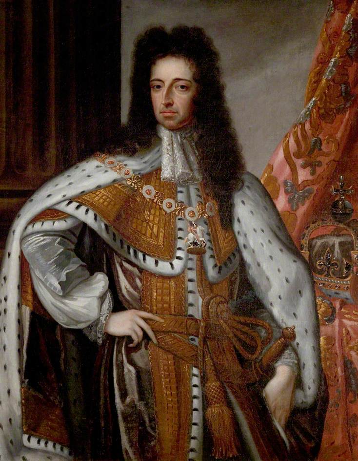 King William III (1650–1702), vintage artwork by Willem Wissing, 12x8" (A4) Poster