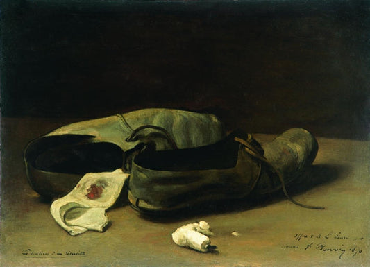 Les souliers d'un reserviste, vintage artwork by François Bonvin, A3 (16x12") Poster Print
