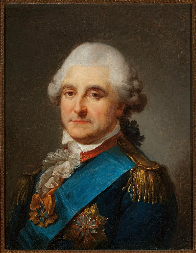 Portrait of Stanislaus Augustus Poniatowski, vintage artwork by Marcello Bacciarelli, 12x8" (A4) Poster