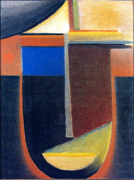 Abstract Head: Last Light, vintage artwork by Alexei von Jawlensky, 12x8" (A4) Poster