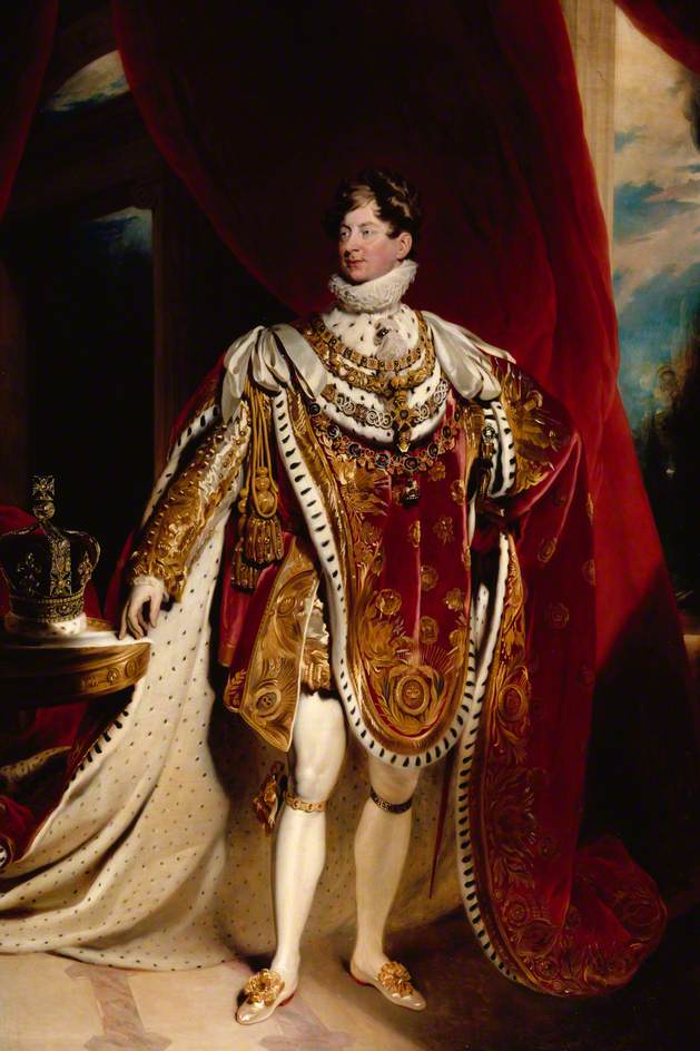George IV, vintage artwork by Sir Martin Archer Shee, 12x8" (A4) Poster