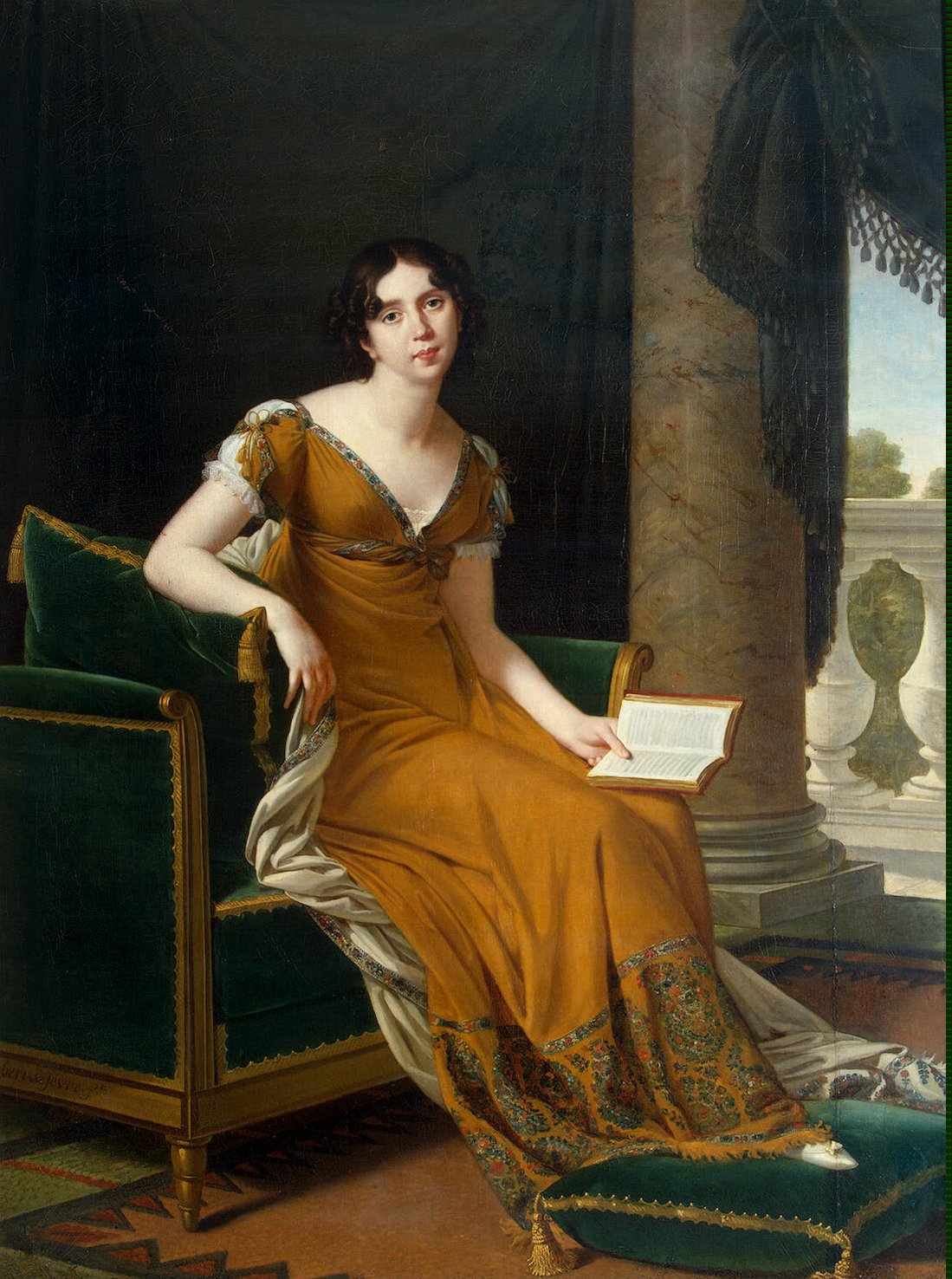 Baroness Elisabeth Alexandrovna Stroganoff,, vintage artwork by Robert Lefèvre, 12x8" (A4) Poster