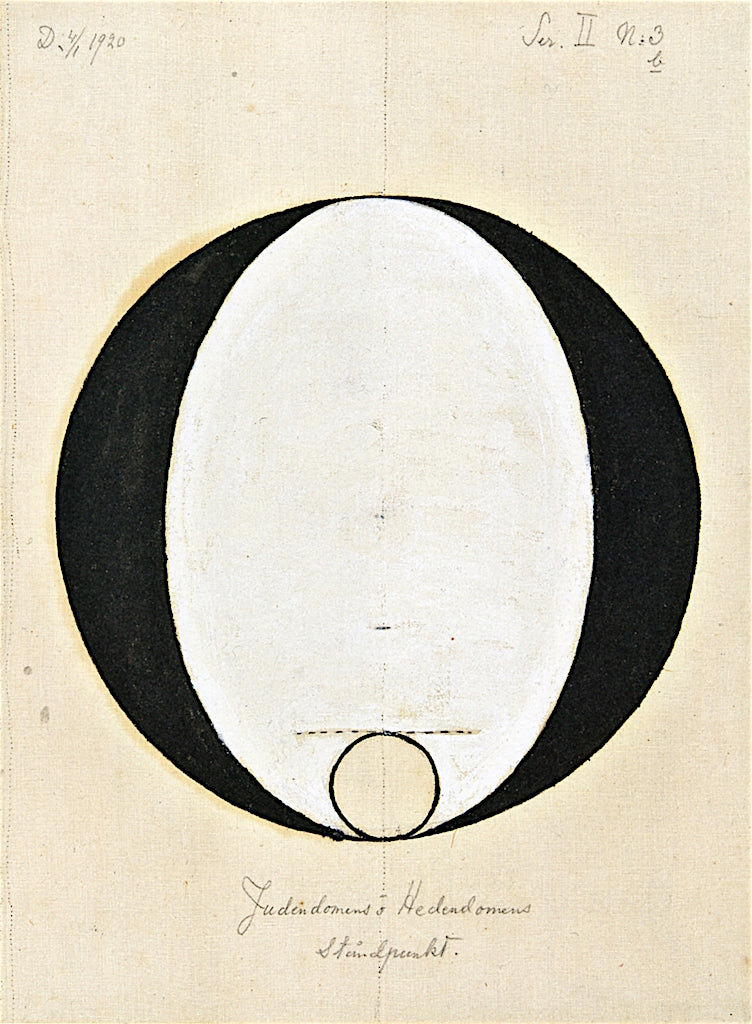 No. 3b The Standpoints of Judaism and Heathendom, vintage artwork by Hilma af Klint, 12x8" (A4) Poster