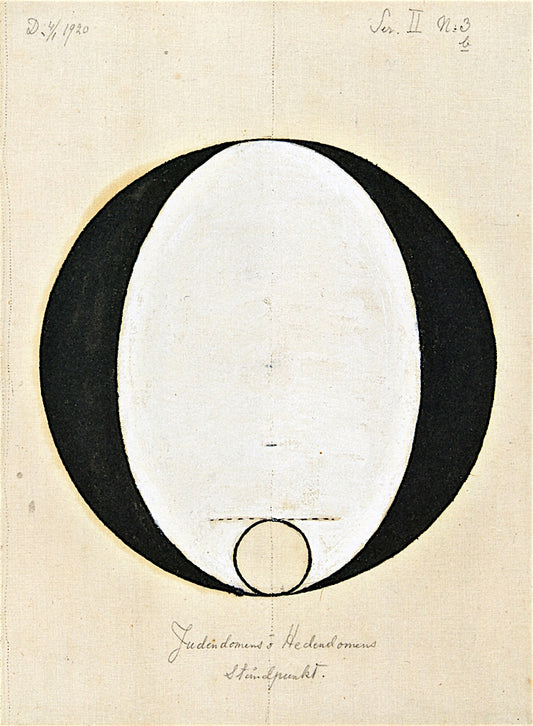 No. 3b The Standpoints of Judaism and Heathendom, vintage artwork by Hilma af Klint, 12x8" (A4) Poster